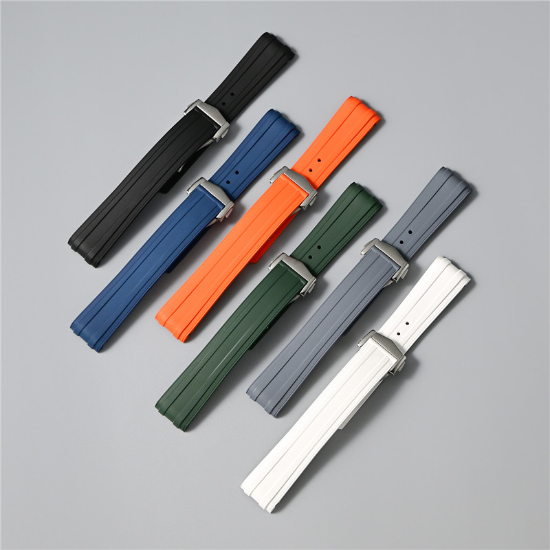Omega Watch Seamaster - 20mm Fluoro Rubber Watch Strap for