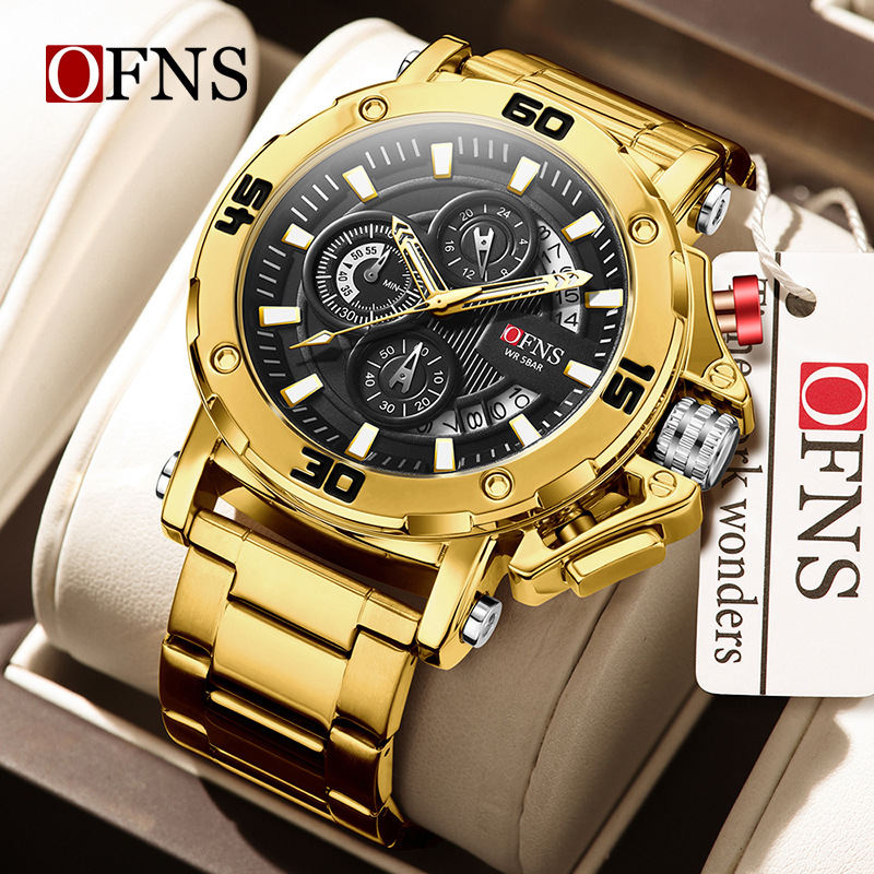 Luxury Watch Hublot - OFNS 7502 Luxury Quartz Men's Watch