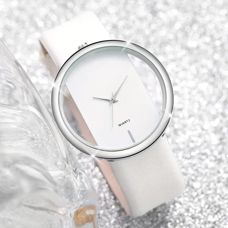 2pcs Fashion White Simple Watc - огляд і ціна Luxury Watch White