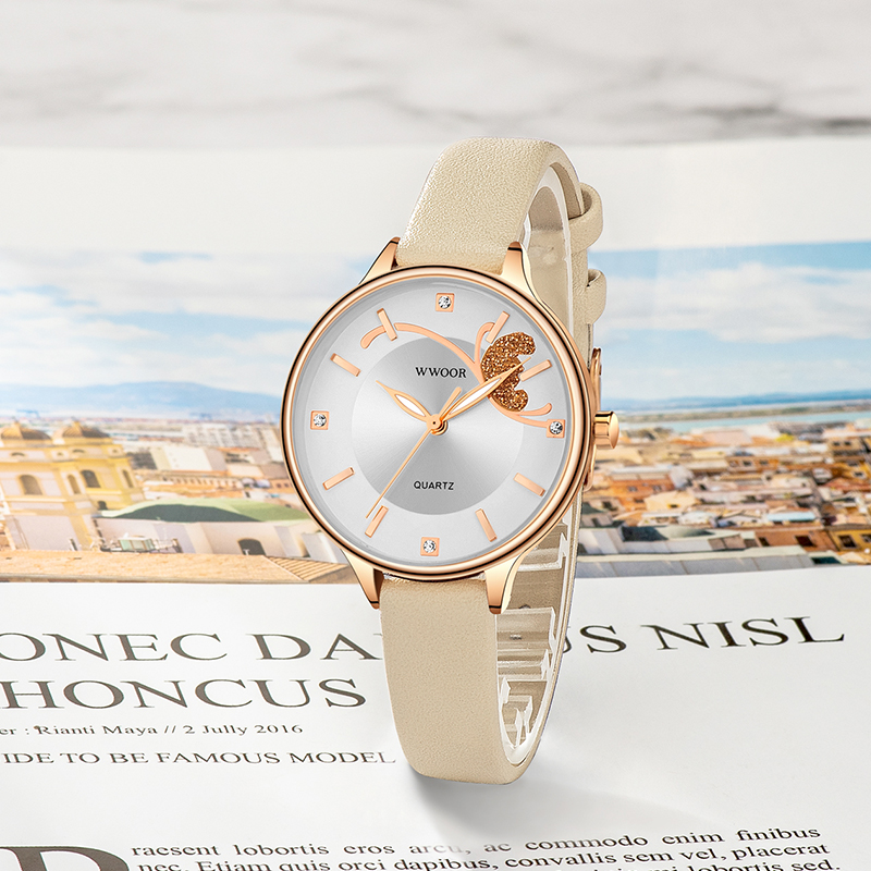 WWOOR Luxury Women's Watch Qua - огляд і ціна Luxury Watch White