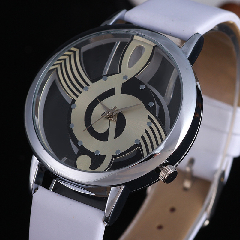 Fashion Hollow Music Shape Wat - огляд і ціна Luxury Watch White