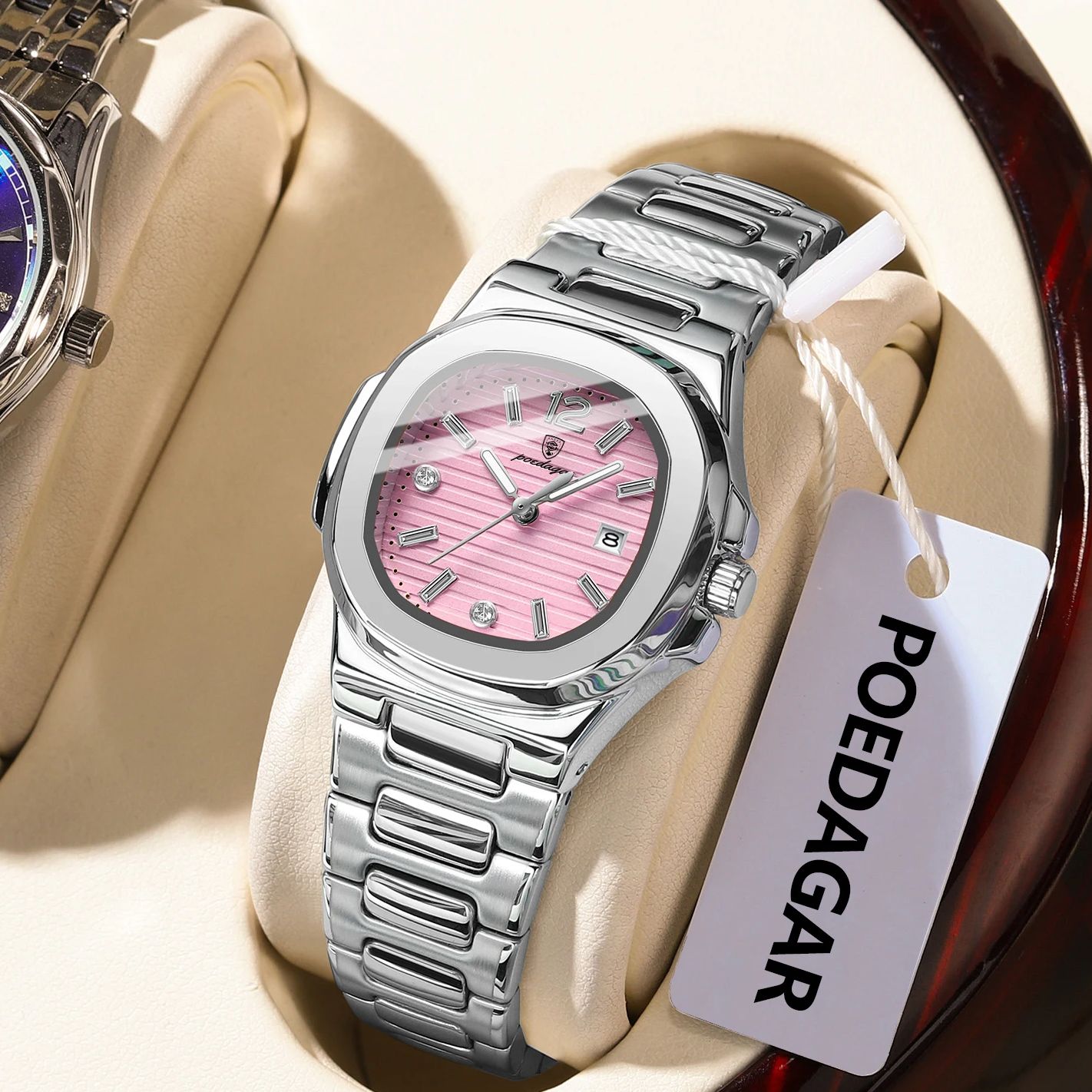 POEDAGAR Square Fashion Woman  - огляд і ціна Luxury Watch Female