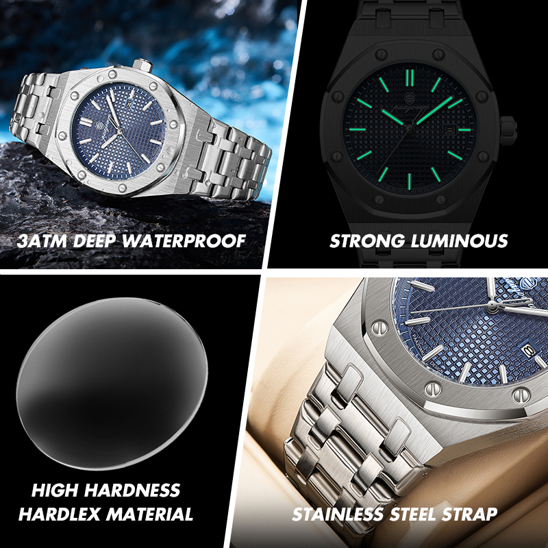 PAAZOMU Luxury Square Man Quar - огляд і ціна Luxury Watch Hublot