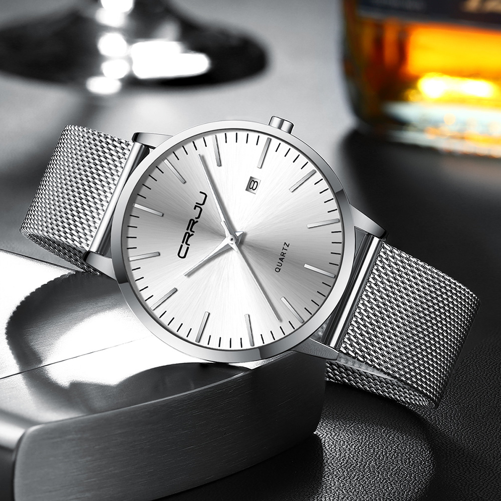 CRRJU New Fashion Mens Watches - огляд і ціна Luxury Watch Low Price