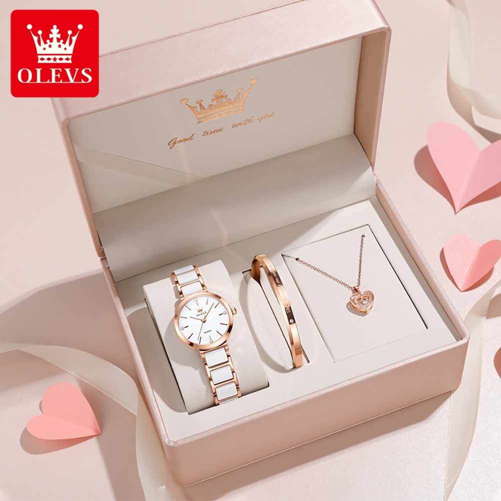 OLEVS Women Watch 5877 Luxury  - огляд і ціна Luxury Watch Logo