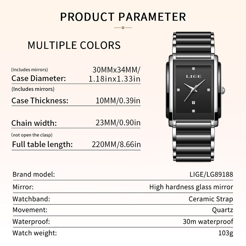 LIGE New Luxury Women Watches  - огляд і ціна Luxury Watch Female