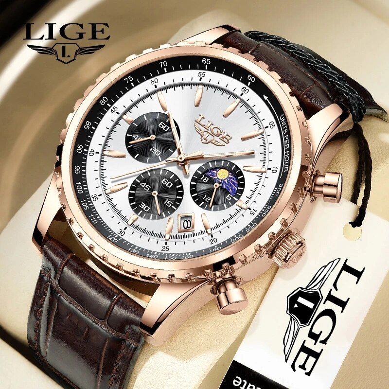 LIGE New Mens Watches Top Bran - огляд і ціна Luxury Watch Low Price