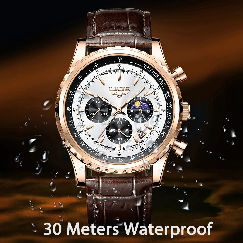 LIGE New Mens Watches Top Bran - огляд і ціна Luxury Watch Low Price