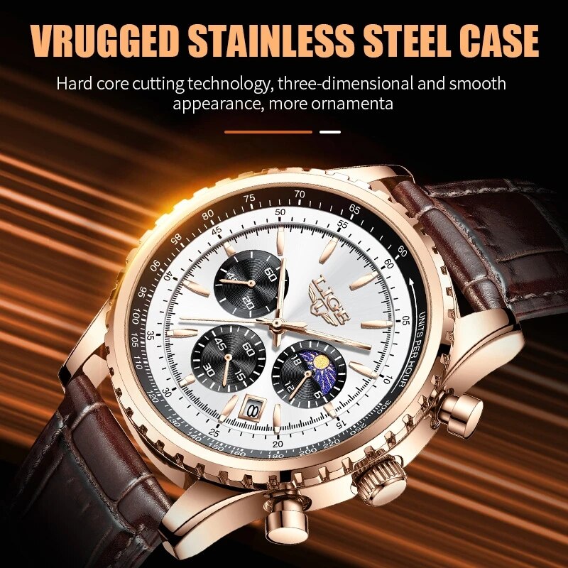 LIGE New Mens Watches Top Bran - огляд і ціна Luxury Watch Low Price