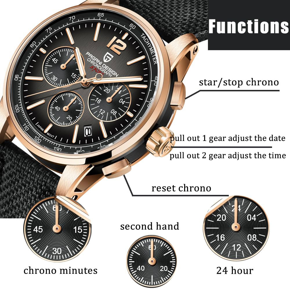 PAGANI DESIGN New Mens Watch 4 - огляд і ціна Luxury Watch Logo