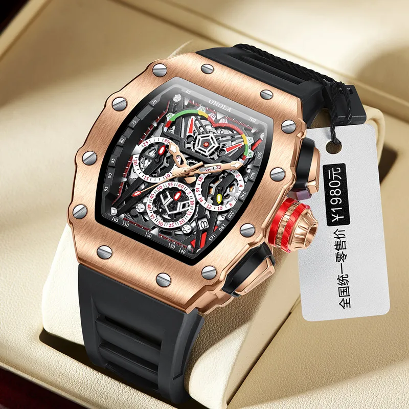 ONOLA 6827 Unique Barrel Type  - огляд і ціна Luxury Watch White
