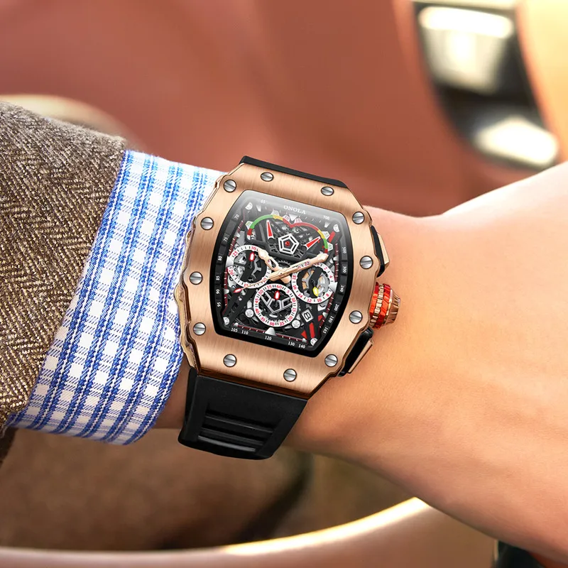ONOLA 6827 Unique Barrel Type  - огляд і ціна Luxury Watch White