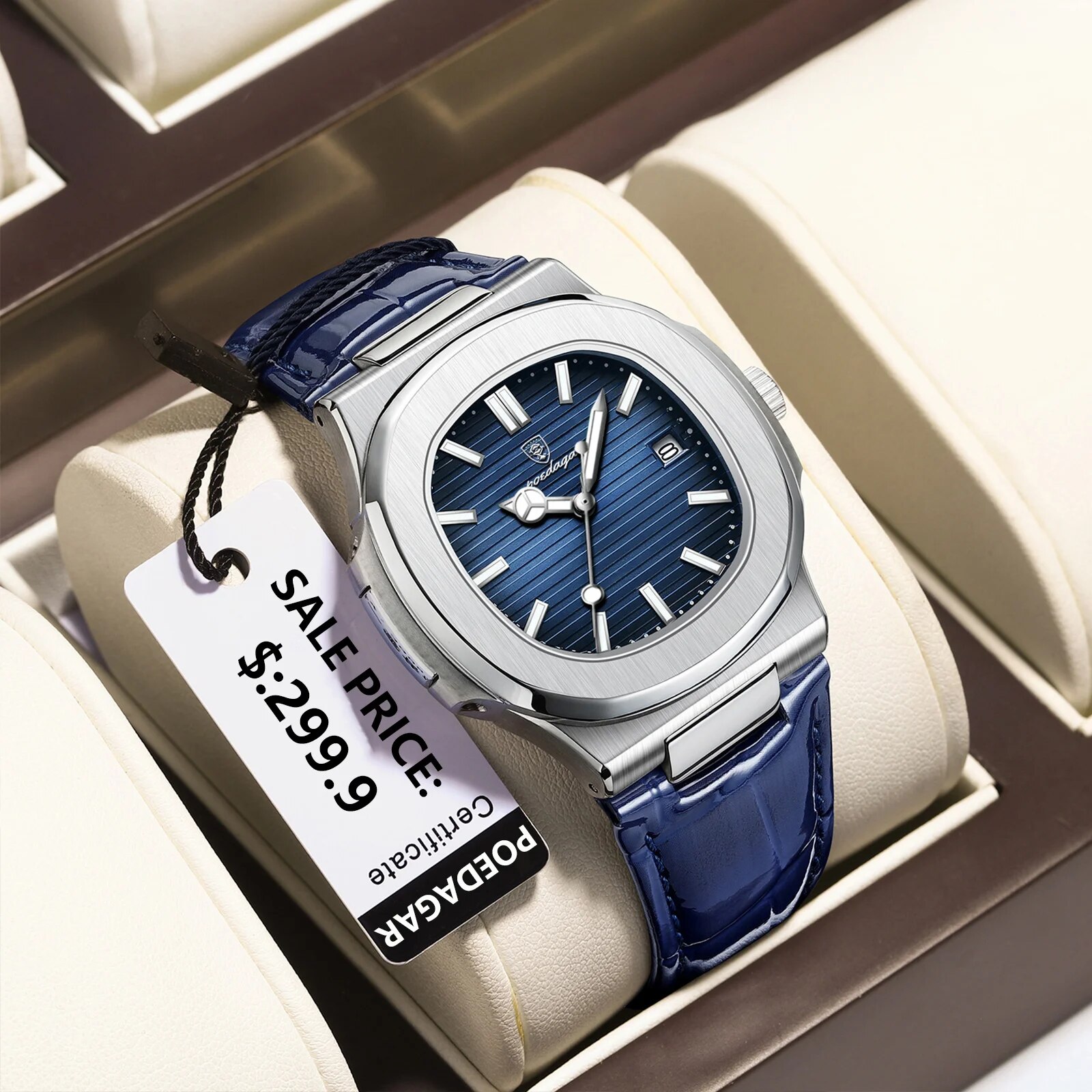 POEDAGAR Top Luxury Square Man - огляд і ціна Luxury Watch Hublot