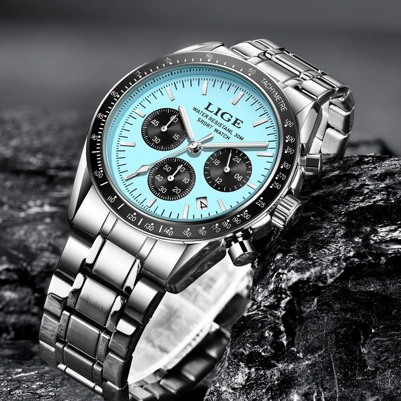 LIGE Top Brand Luxury New Men  - огляд і ціна Luxury Watch Low Price