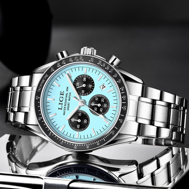 LIGE Top Brand Luxury New Men  - огляд і ціна Luxury Watch Low Price