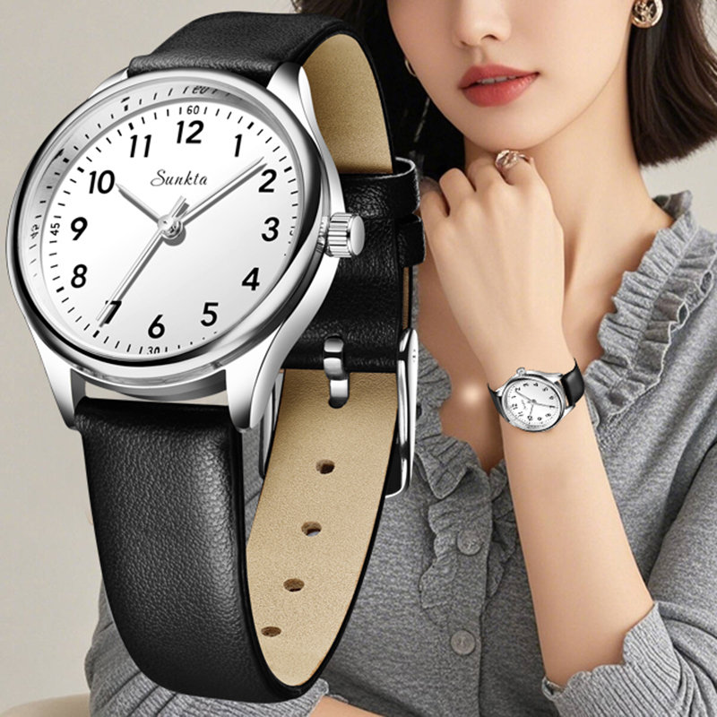 LIGE Simple Women Fashion Blac - огляд і ціна Luxury Watch White