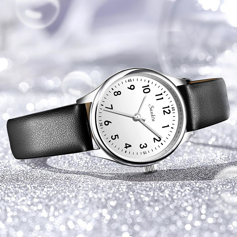 LIGE Simple Women Fashion Blac - огляд і ціна Luxury Watch White