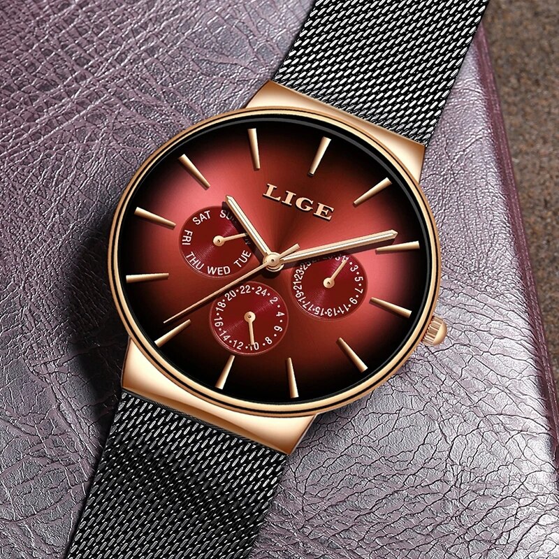 New LIGE Fashion Mens Watches  - огляд і ціна Luxury Watch Low Price