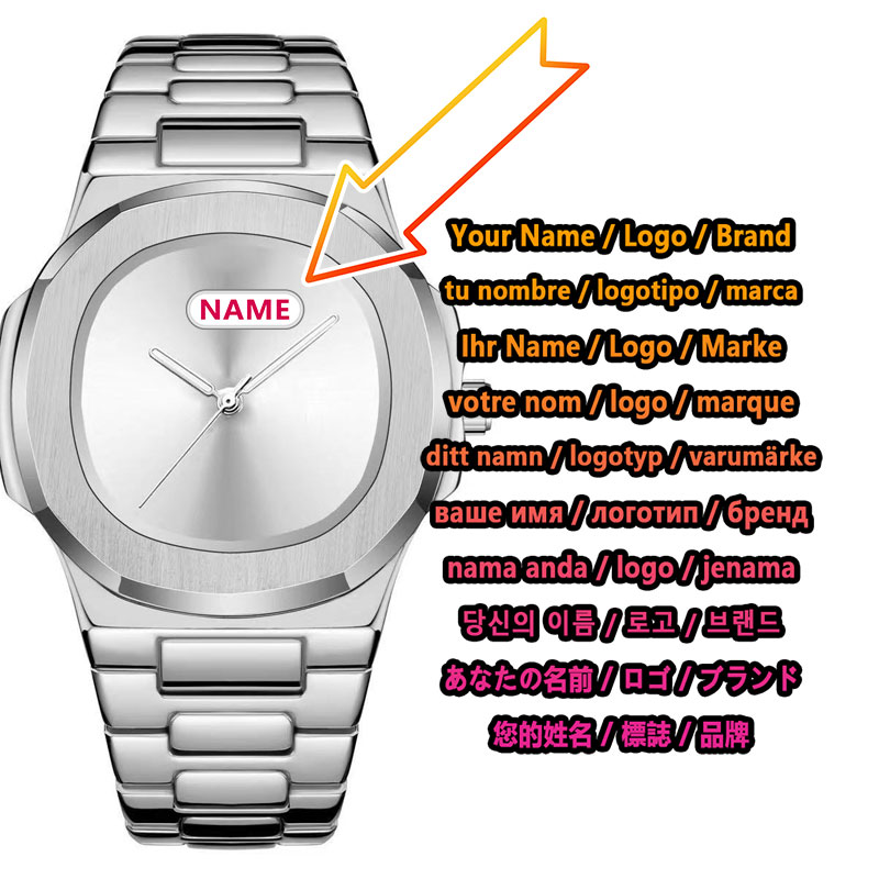 Custom Logo Men's Quartz Watch - огляд і ціна Luxury Watch Logo