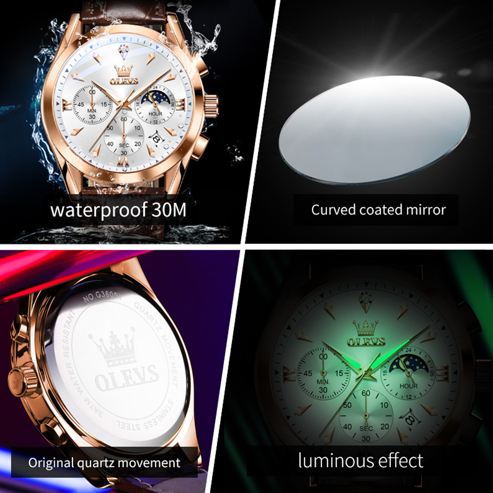 OLEVS Brand New Fashion Quartz - огляд і ціна Luxury Watch Low Price