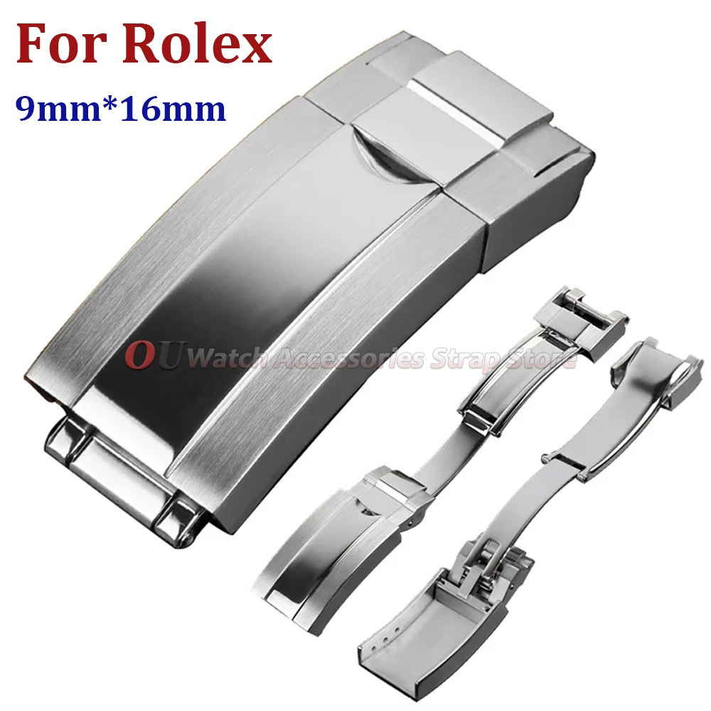 9mmx16mm Stainless Steel Deplo - огляд і ціна Luxury Watch Logo