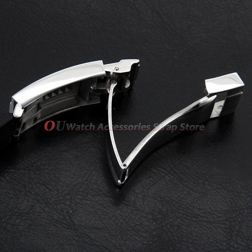 9mmx16mm Stainless Steel Deplo - огляд і ціна Luxury Watch Logo